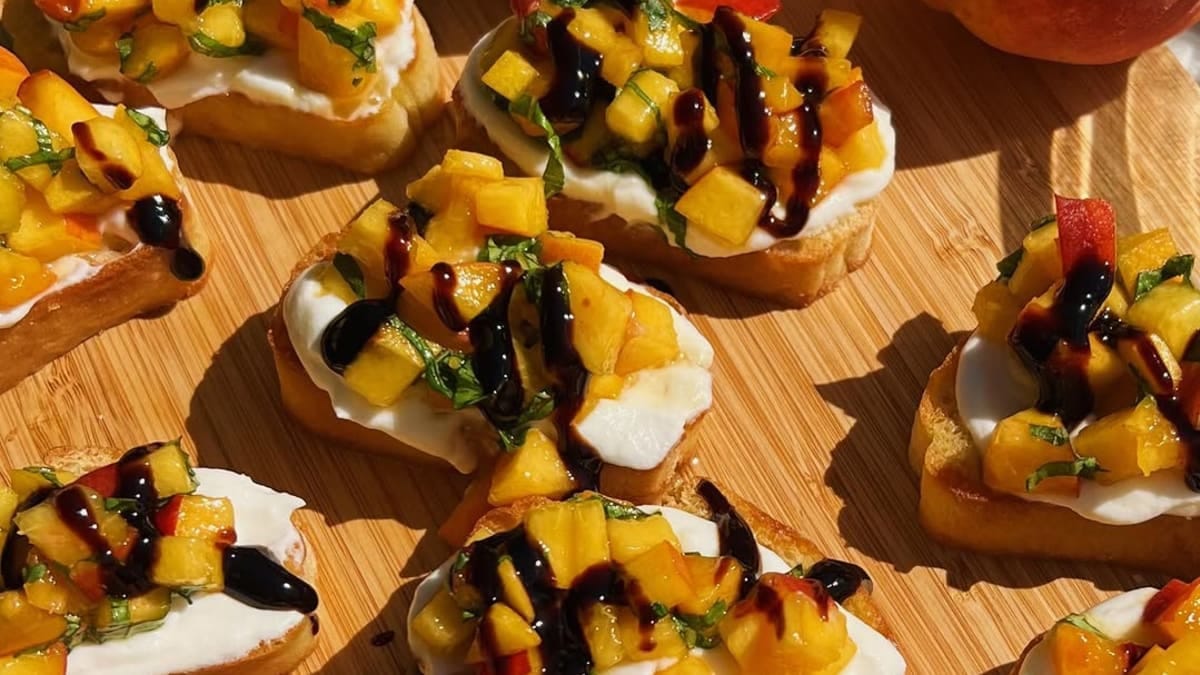 Peach Bruschetta – 32-Minute Recipe