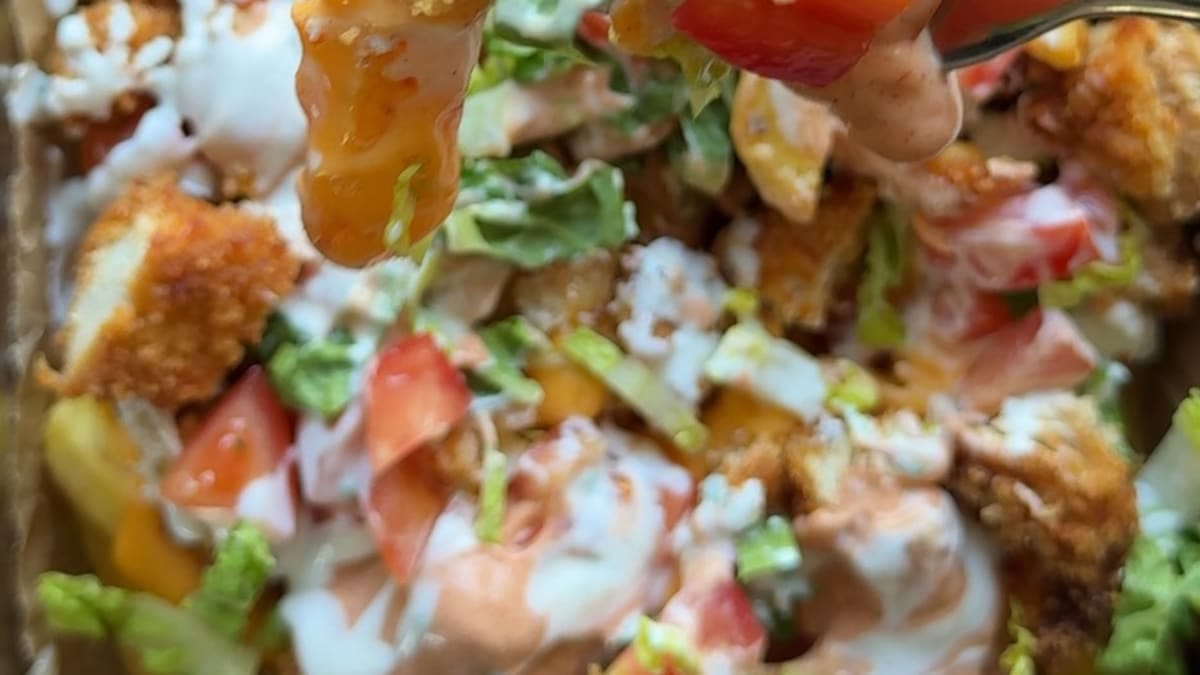 Chicken Burger Bowl Loaded Fries – 45-Minute Recipe