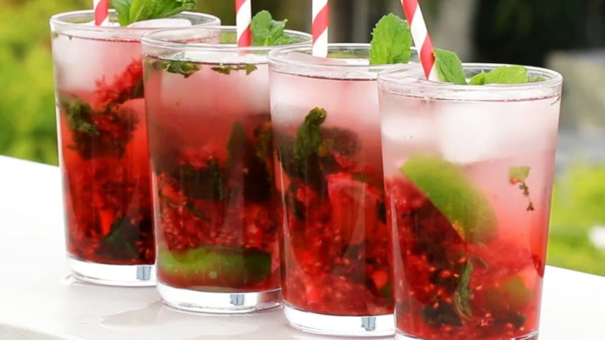 Raspberry Mojito Punch Recipe