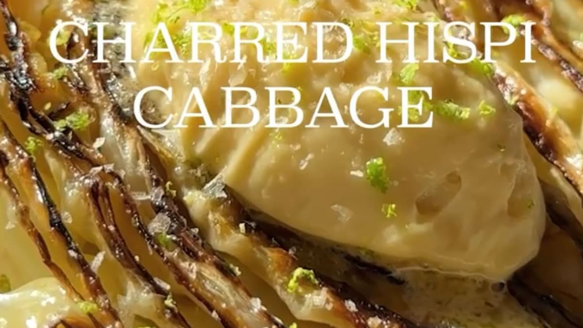 Charred Hispi Cabbage with Miso Butter – 45-Minute Recipe