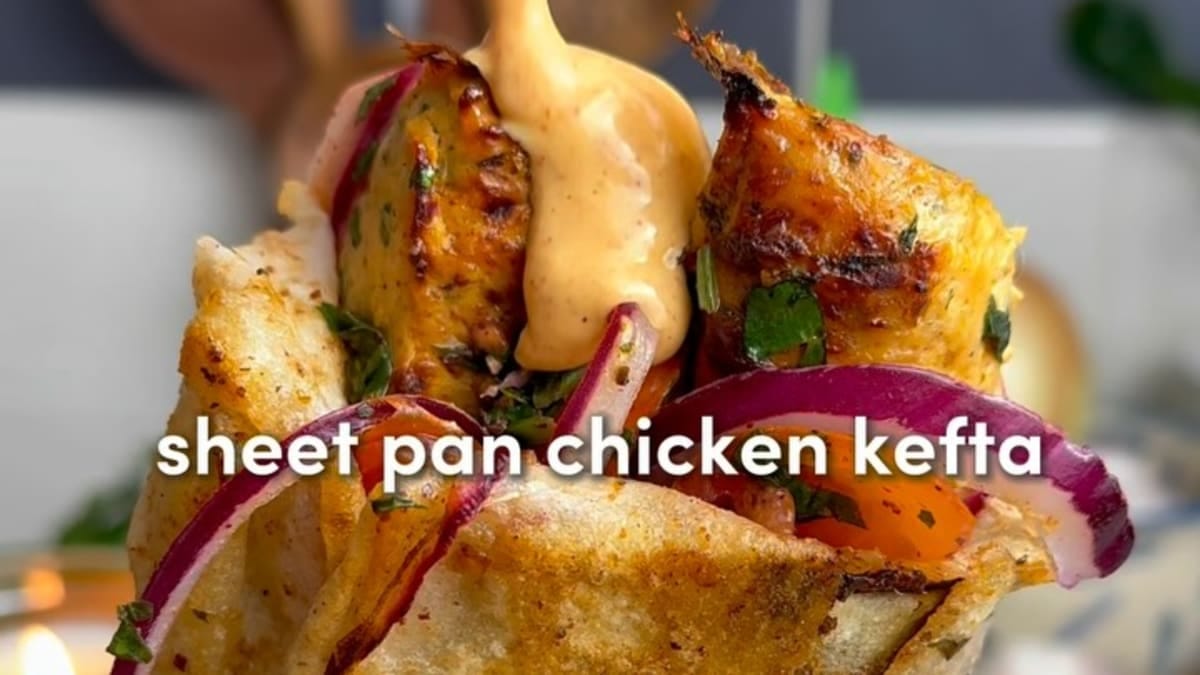 Sheet Pan Chicken Kefta Wraps – 80-Minute Recipe