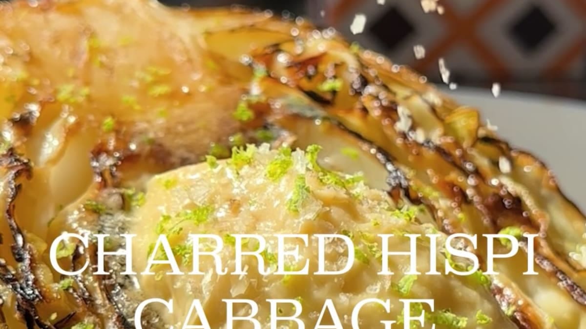 Charred Hispi Cabbage – 45-Minute Recipe