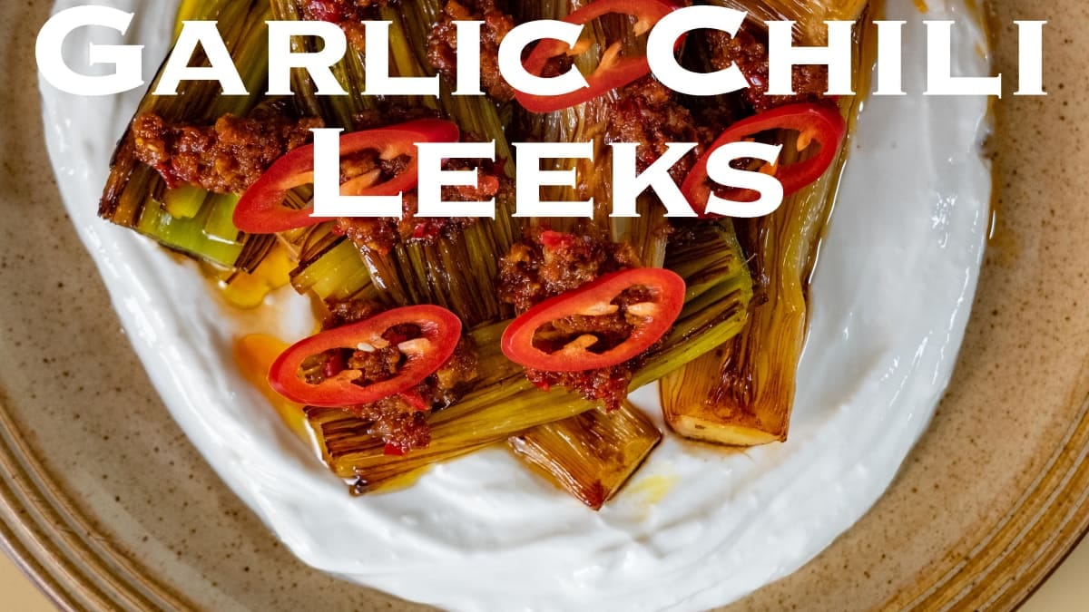 Leeks with Chili Garlic Chutney – 50-Minute Recipe
