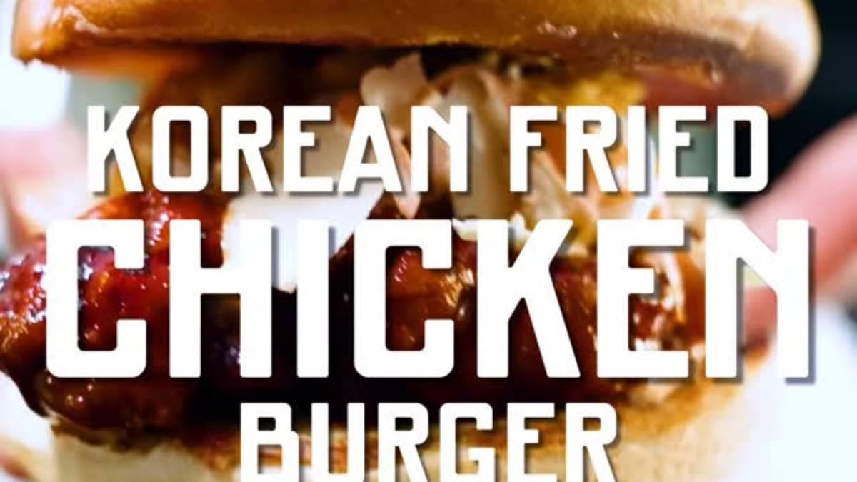 Korean Fried Chicken Burger – 35-Minute Recipe