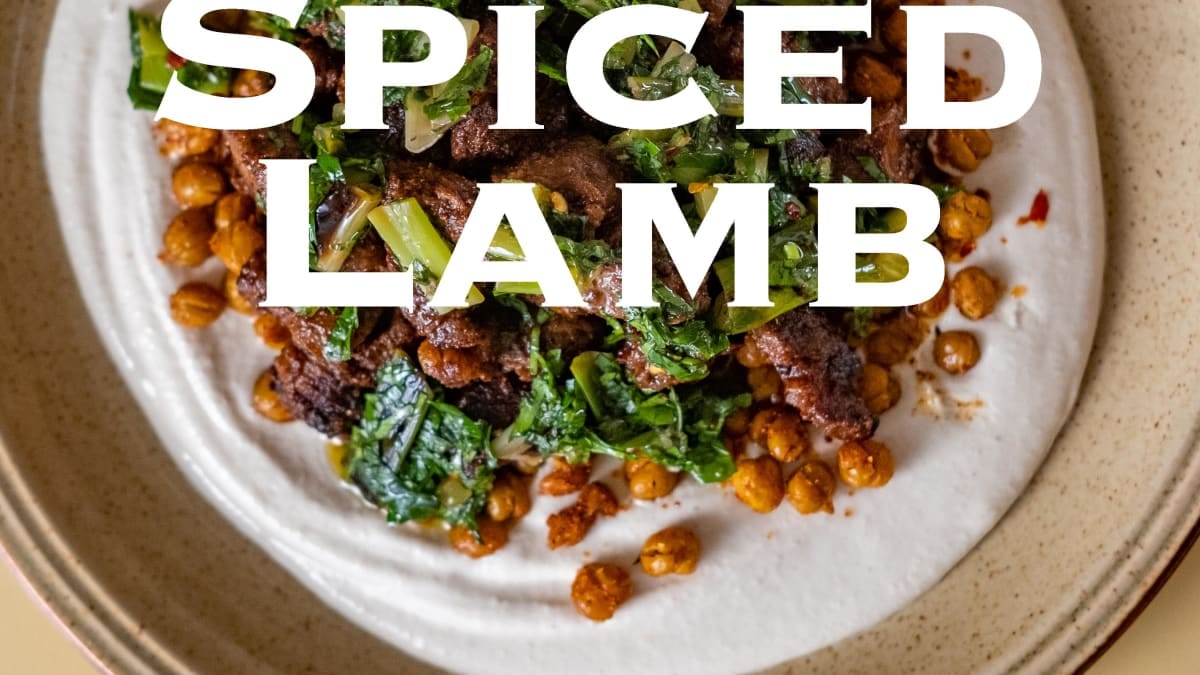 Spiced Lamb with Tahini Yogurt – 65-Minute Recipe