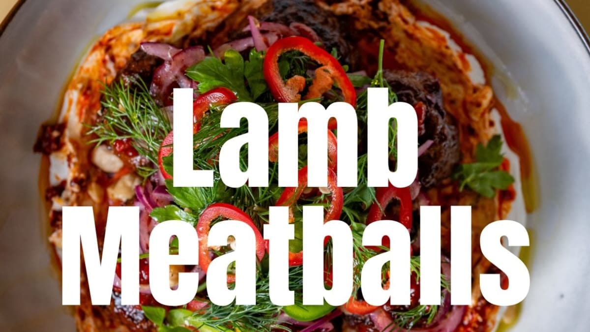 Lamb Meatballs with Harissa Chili Jam – 35-Minute Recipe