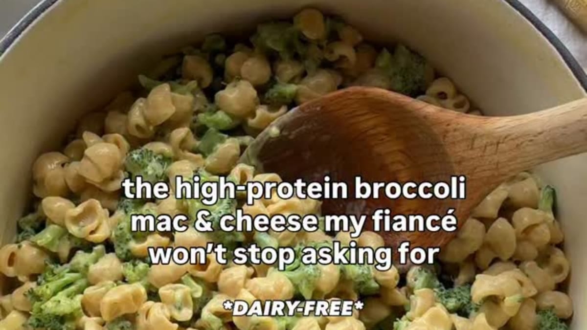 High Protein Dairy-Free Broccoli Cheddar Mac & Cheese – 30-Minute Recipe
