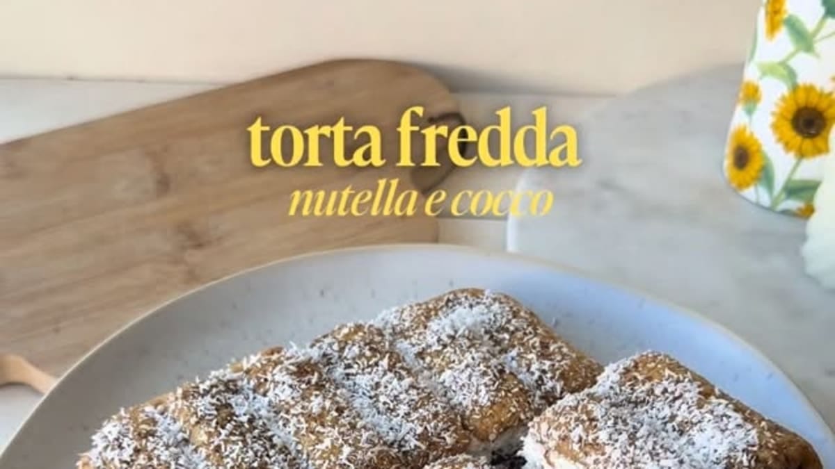 Cold Coconut and Nutella Cake – 20-Minute Recipe