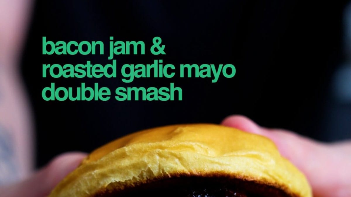 Bacon Jam & Roasted Garlic Mayo Burger – 90-Minute Recipe