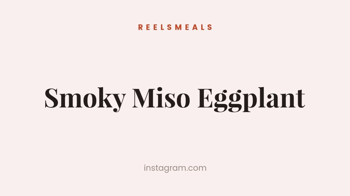 Smoky Miso Eggplant – 40-Minute Recipe